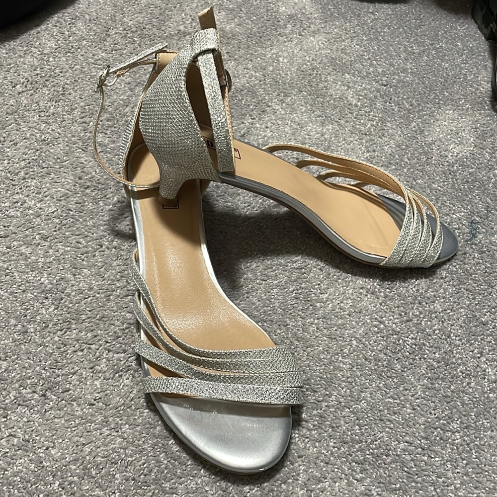 Silver Dress Heels - Picture 2 of 3